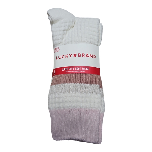 LUCKY BRAND Boot Socks Super Buttery Soft Size 6-10 - Picture 3 of 4